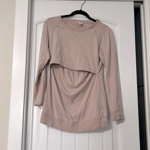 Boob design pregnancy and breastfeeding sweater